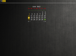 default page with marked days