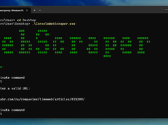 ConsoleWebScraper Screenshot 1