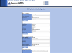 Initial Config Page