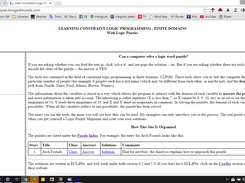 Website main page