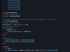 ConstraintSolver.jl Screenshot 1