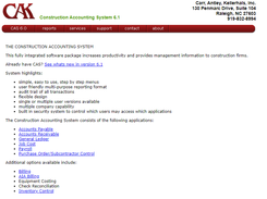 Construction Accounting System Screenshot 1