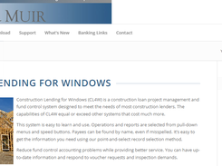 Construction Lending For Windows Screenshot 1