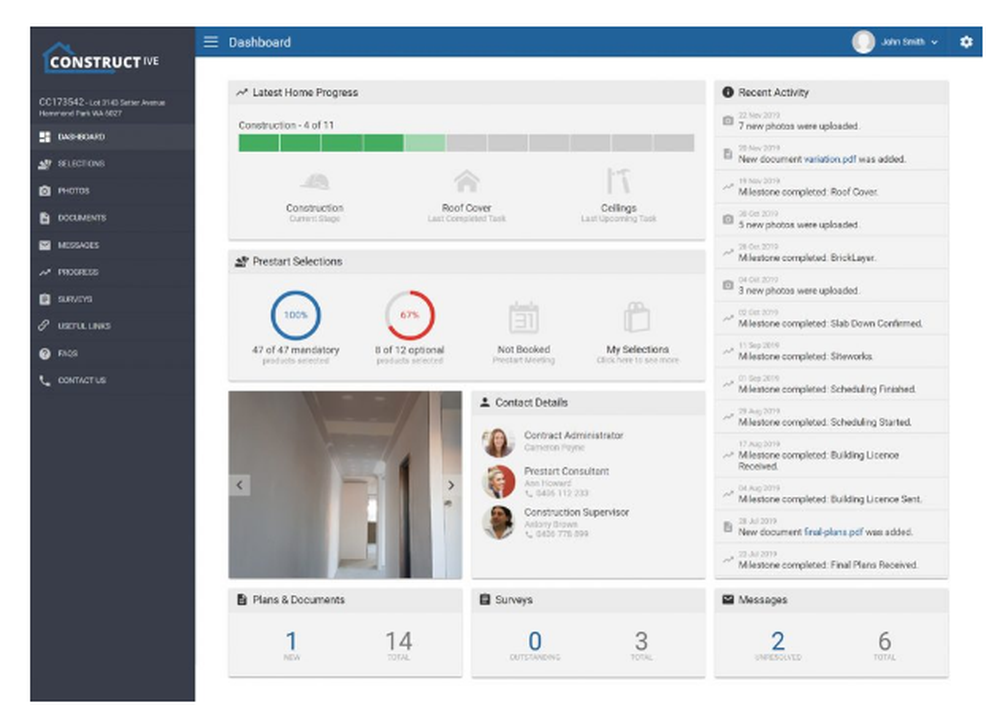 Constructive Customer Portal & 3D Colour Selections Screenshot 1