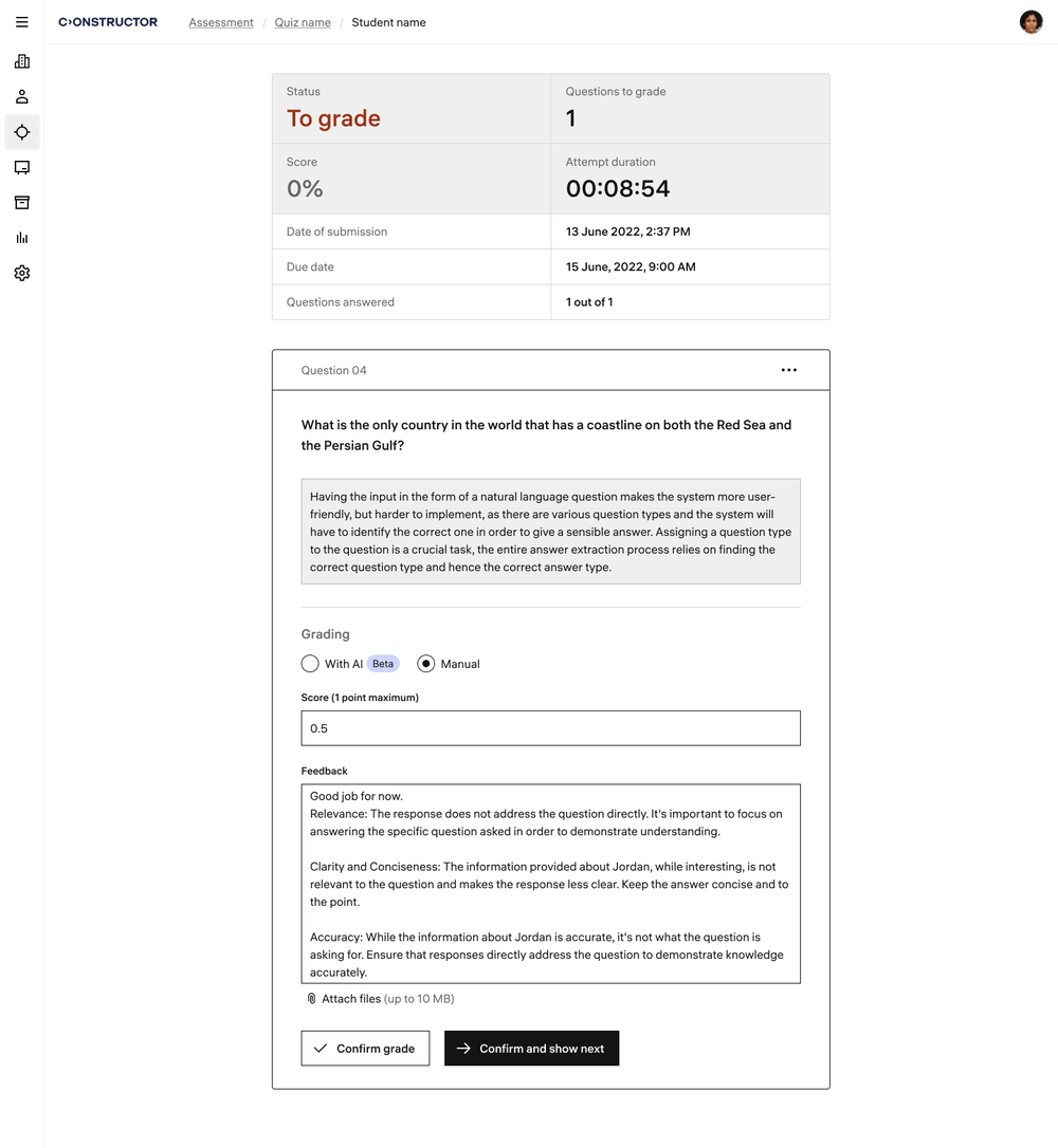 Constructor Assess Screenshot 1