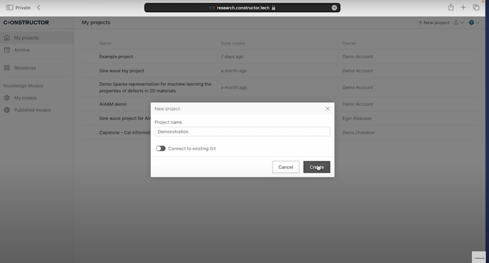 Constructor Research Screenshot 1