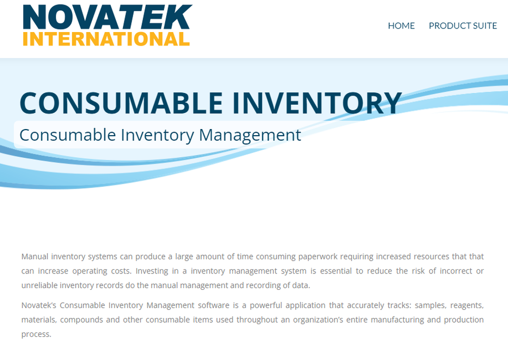 Consumable Inventory Management Software Screenshot 1