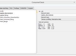 ConsumerCheck: graphical user interface