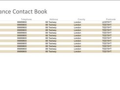 Enhance Contact Book Report