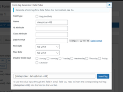 Contact Form 7 Datepicker Screenshot 2