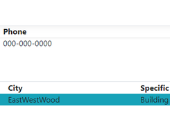 location entry