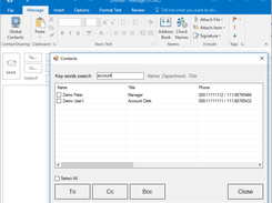 Call global contacts