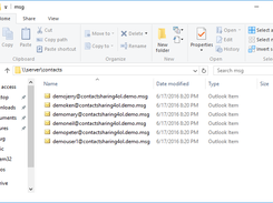 ContactItems in Server