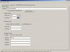 Find video files by criteria (size, date, name)