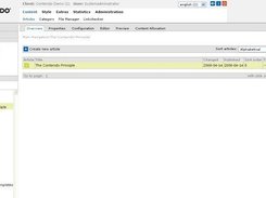 Content->Articles in Contenido 4.8