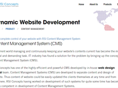 RSI Content Management System Screenshot 1