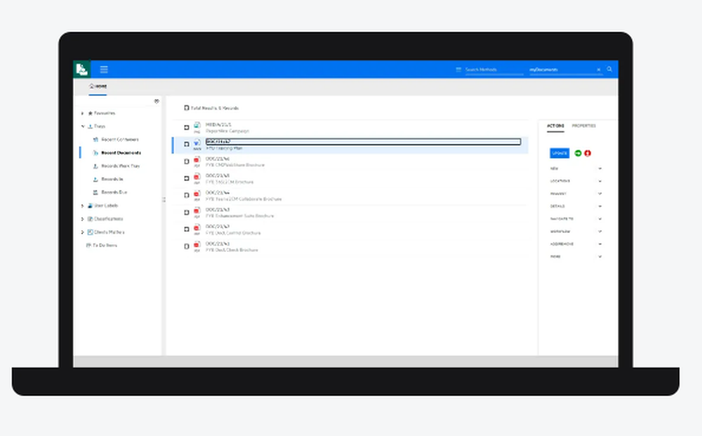 OpenText Extended ECM Screenshot 1