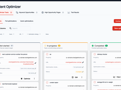 Content Optimizer - Kanban board for managing optimization tasks across your sites