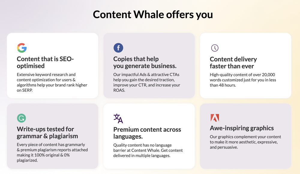 Content Whale Screenshot 1