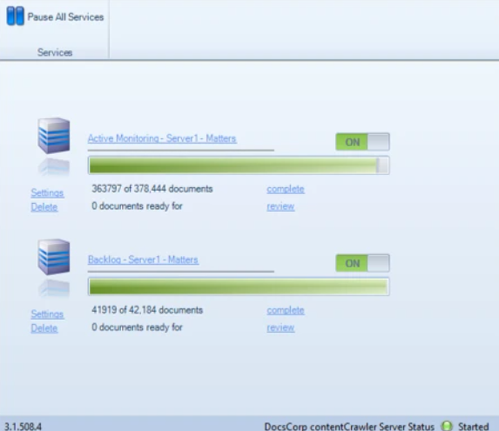 contentCrawler Screenshot 1