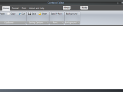 Main windows of Content Editor