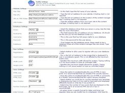 The Settings Page