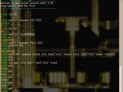 text mode CX 0.35, colored console in Fedora