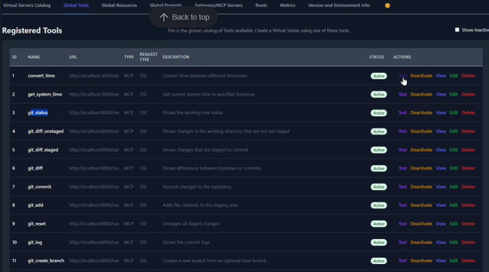 ContextForge MCP Gateway Screenshot 1