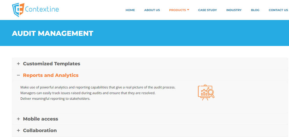 Contextine Audit Management Screenshot 1