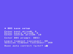 Contiki BBS board setup