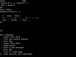Contiki BBS telnet shell