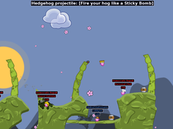 using hedgehog projectile