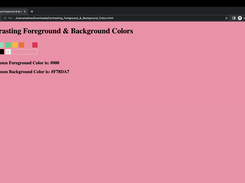 Contrasting Foreground Background Color Screenshot 1