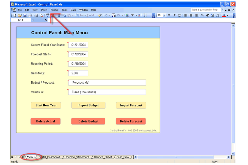 Markitsoft Control Panel Screenshot 1