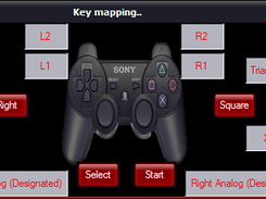 The GUI for the key mapping