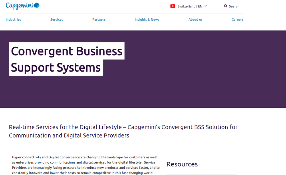 Convergent BSS Screenshot 1