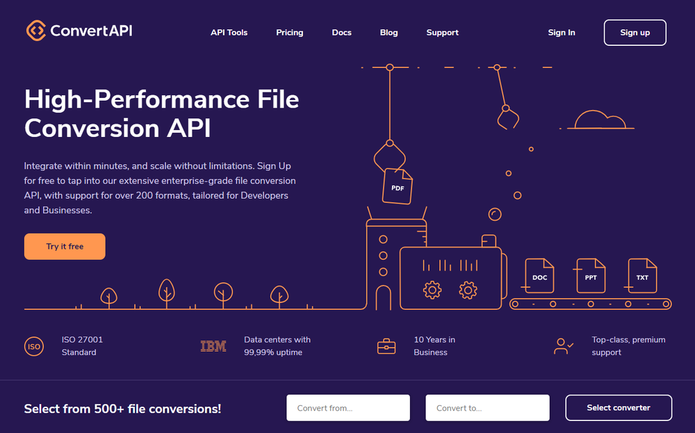 Landing page