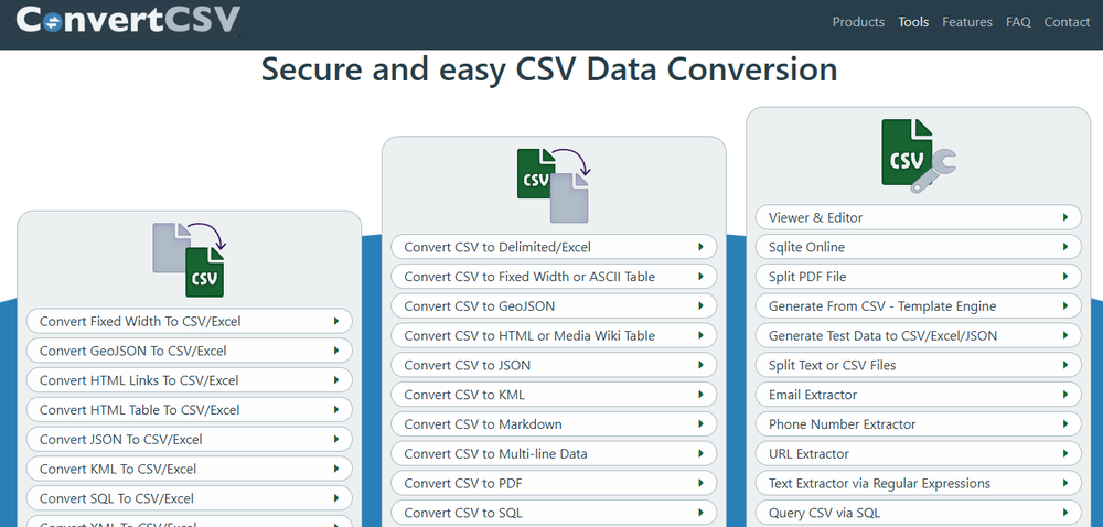ConvertCSV Screenshot 1