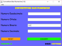 Convertitore Basi Numeriche Screenshot 2
