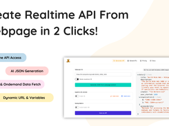 Create Realtime JSON API From Any Webpage