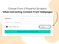 Choose From Multiple Scrapers 