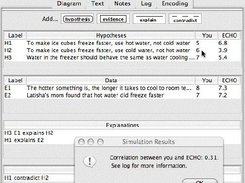 Comparing your believability ratings with ECHOs evaluations.