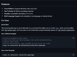 Cookiecutter Screenshot 1