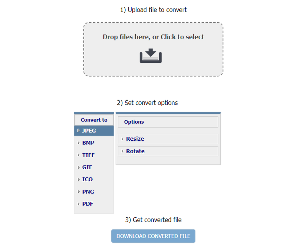 CoolUtils Online Image Converter Screenshot 1