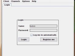 This is the login panel of CoopnetClient.