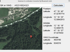 Demo of Sevenza Co-ordination converter in action.