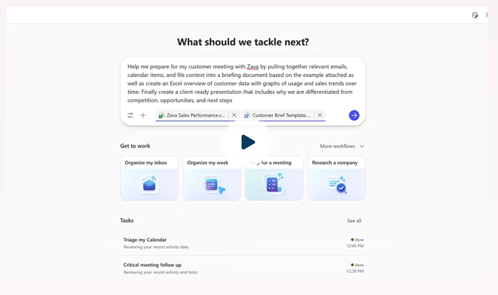 Copilot Cowork Screenshot 1