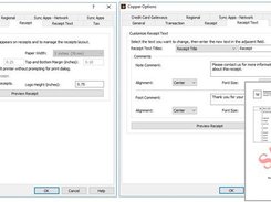 Customize Receipts