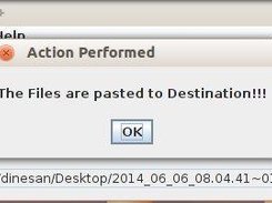 Success... Files are pasted to the destination