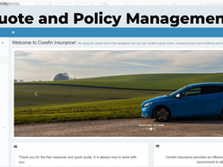 COREFIN Insurance Software Screenshot 1